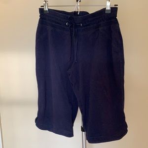 Navy Blue Casual Bermuda Shorts